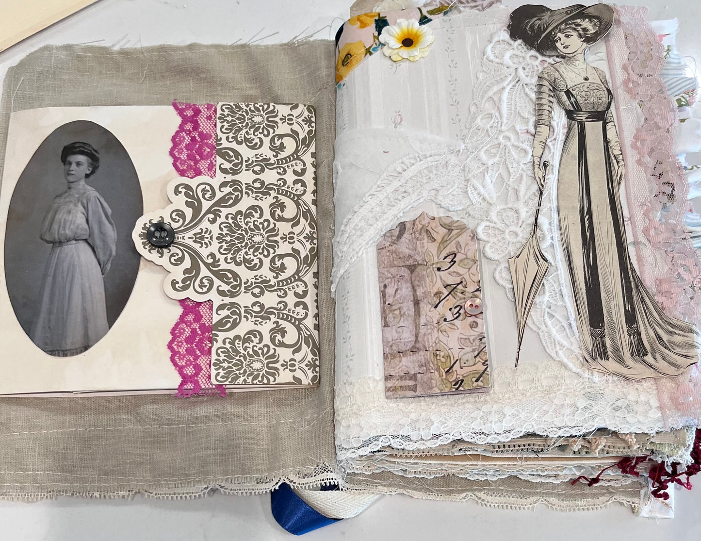 Old Lace Junk Journal class and kit