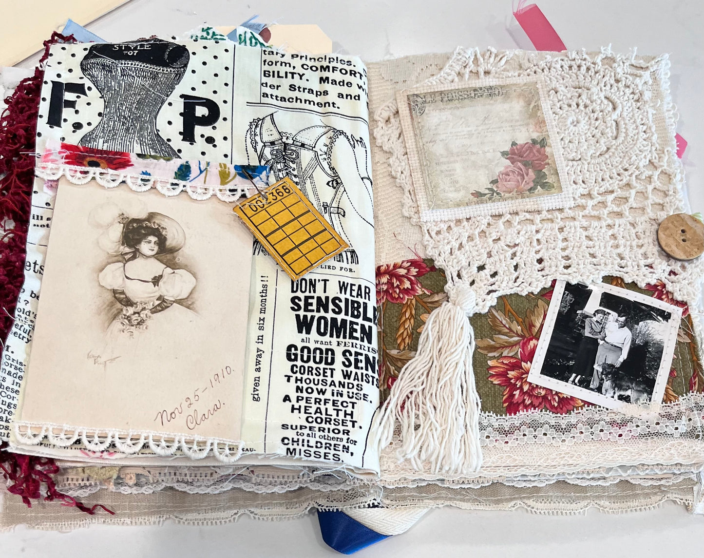 Old Lace Junk Journal class and kit