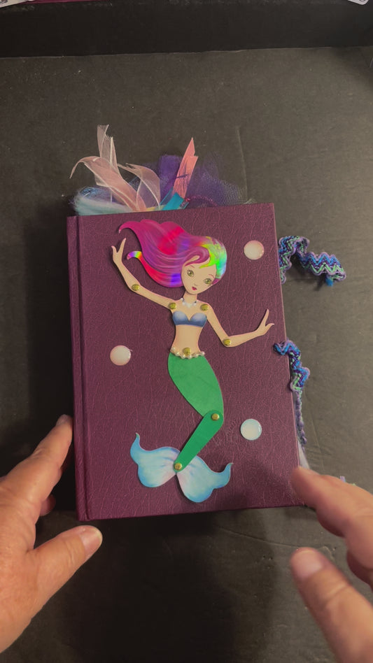 Posable Mermaid junk journal
